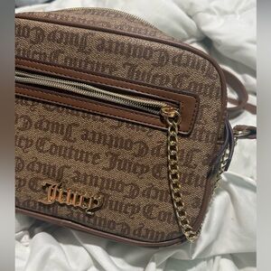 Juicy Couture Tan and Gold Chain Bag